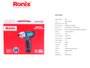 Imagen de ATORNILLADOR INALAMBRICO DE IMPACTO RONIX 12V
